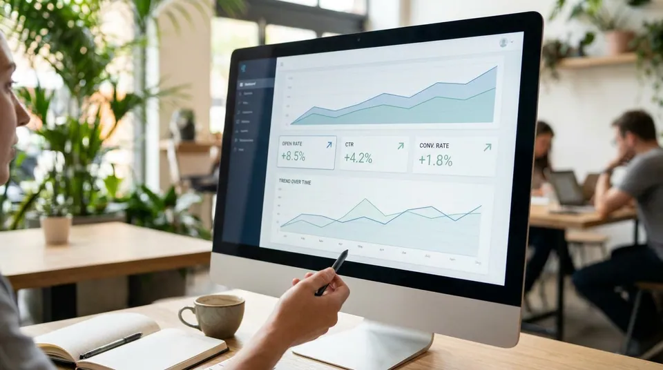 b2b email analytics dashboard