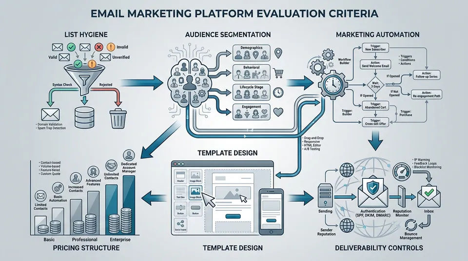 email marketing criteria diagram